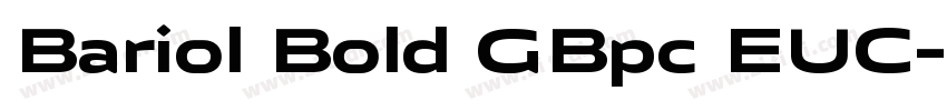 Bariol Bold GBpc EUC字体转换